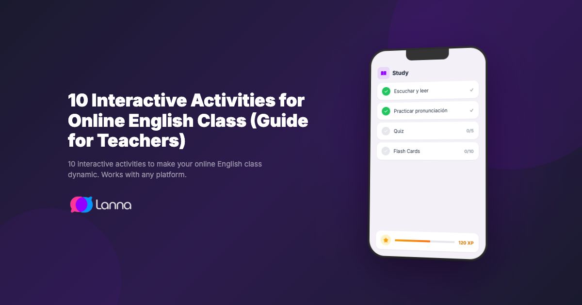 10 Interactive Activities for Online English Class (Guide for Teachers)