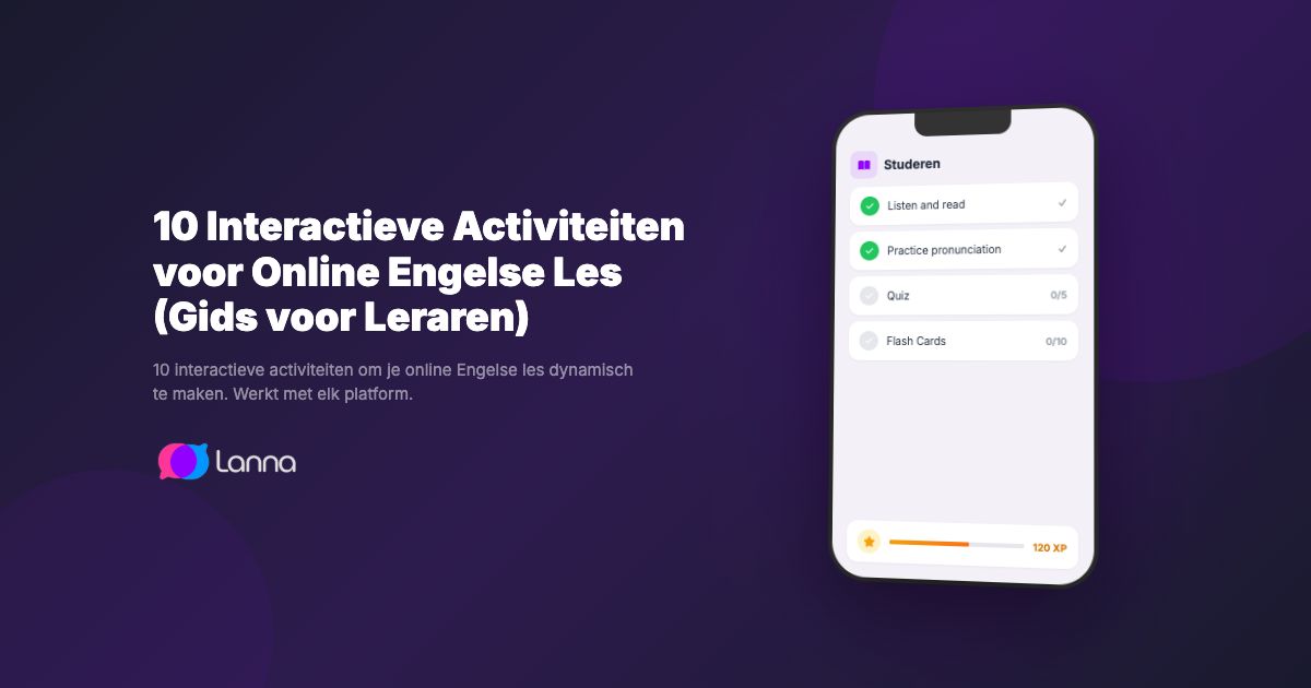 10 Interactieve Activiteiten voor Online Engelse Les (Gids voor Leraren)