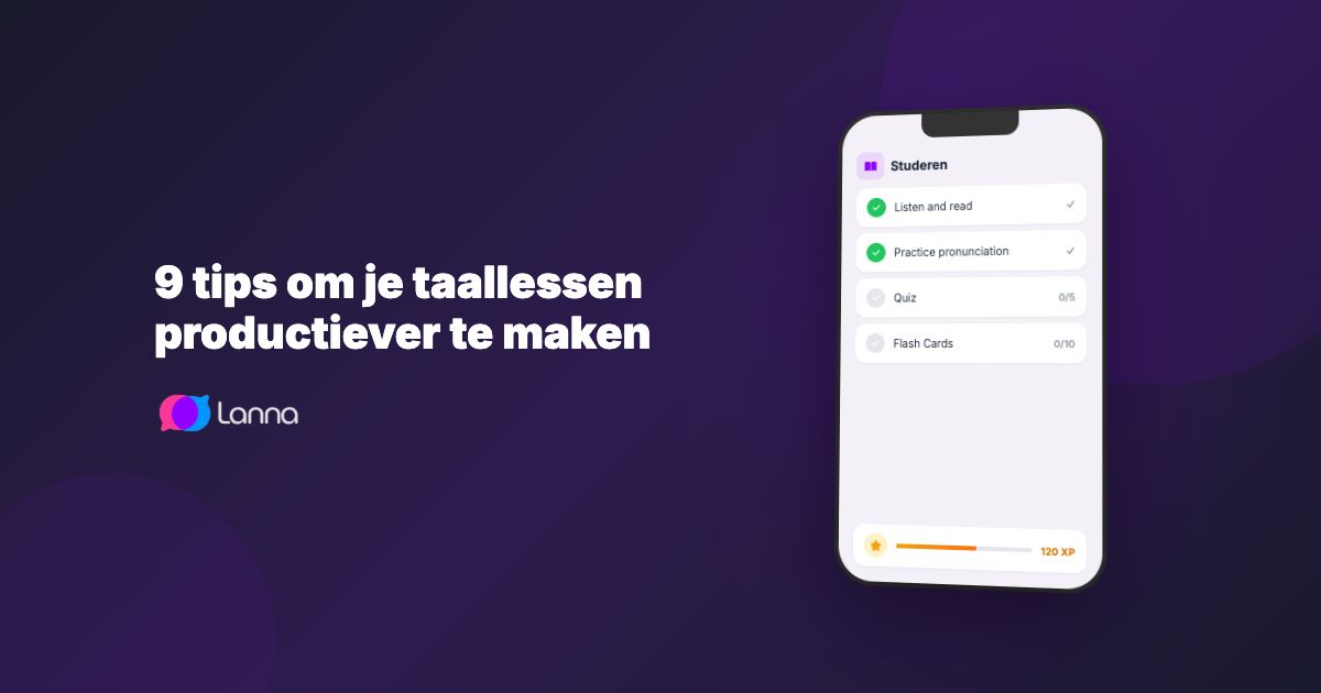 9 tips om je taallessen productiever te maken