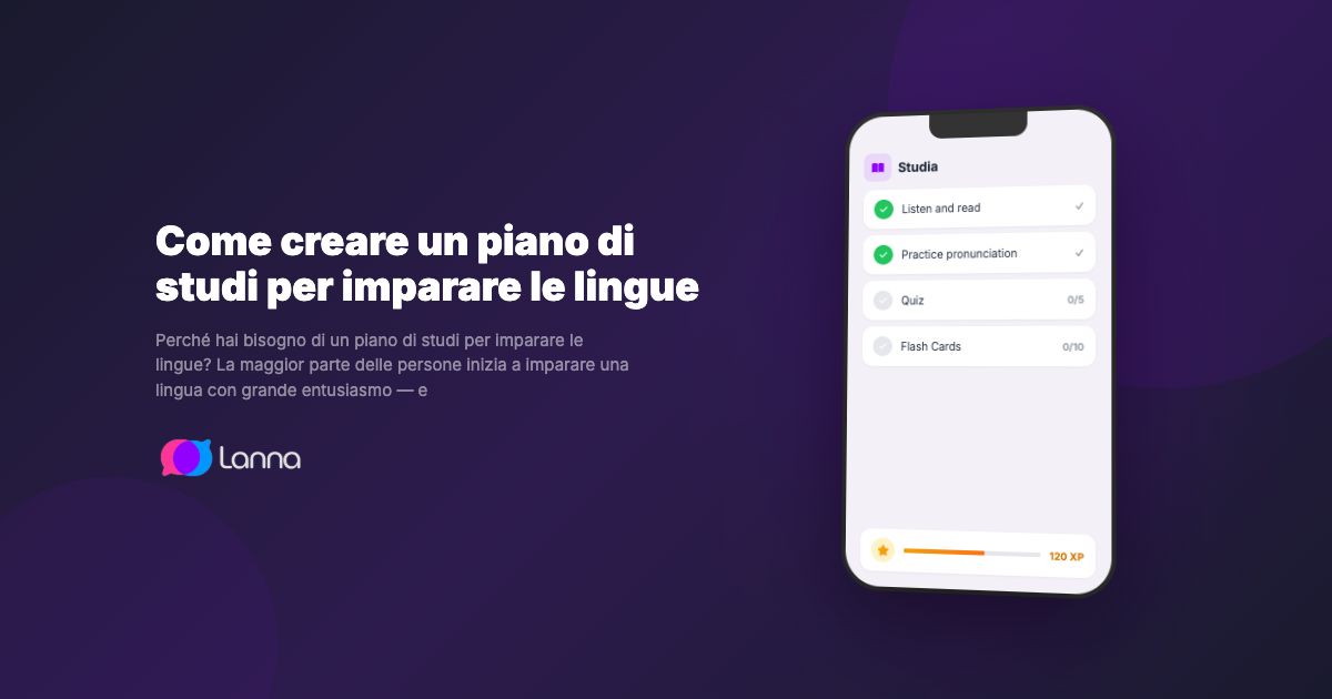 Come creare un piano di studi per imparare le lingue