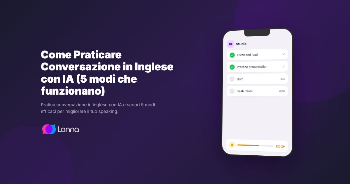 Come Praticare Conversazione in Inglese con IA (5 modi che funzionano)