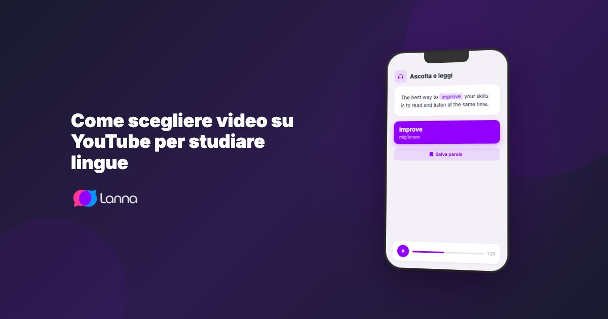Come scegliere video su YouTube per studiare lingue