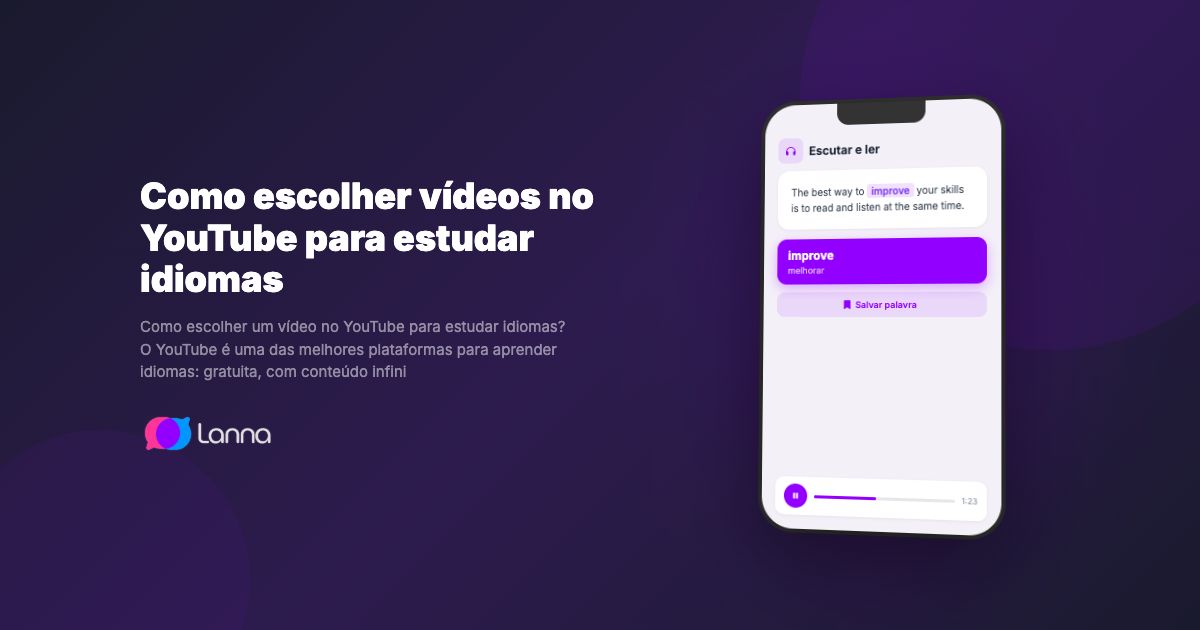 Como escolher vídeos no YouTube para estudar idiomas