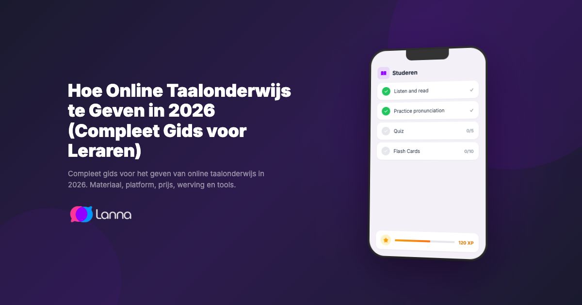 Hoe Online Taalonderwijs te Geven in 2026 (Compleet Gids voor Leraren)