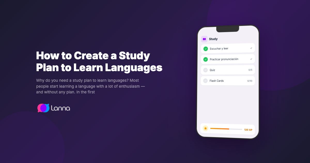 How to Create a Study Plan to Learn Languages