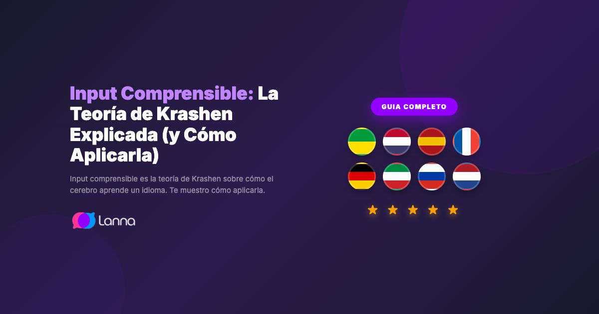 Input Comprensible: La Teoría de Krashen Explicada (y Cómo Aplicarla)