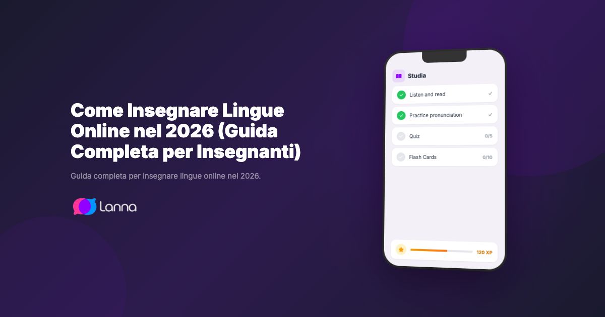 Come Insegnare Lingue Online nel 2026 (Guida Completa per Insegnanti)