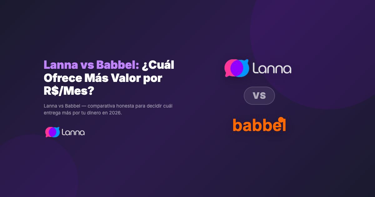 Lanna vs Babbel: ¿Cuál Ofrece Más Valor por R$/Mes?