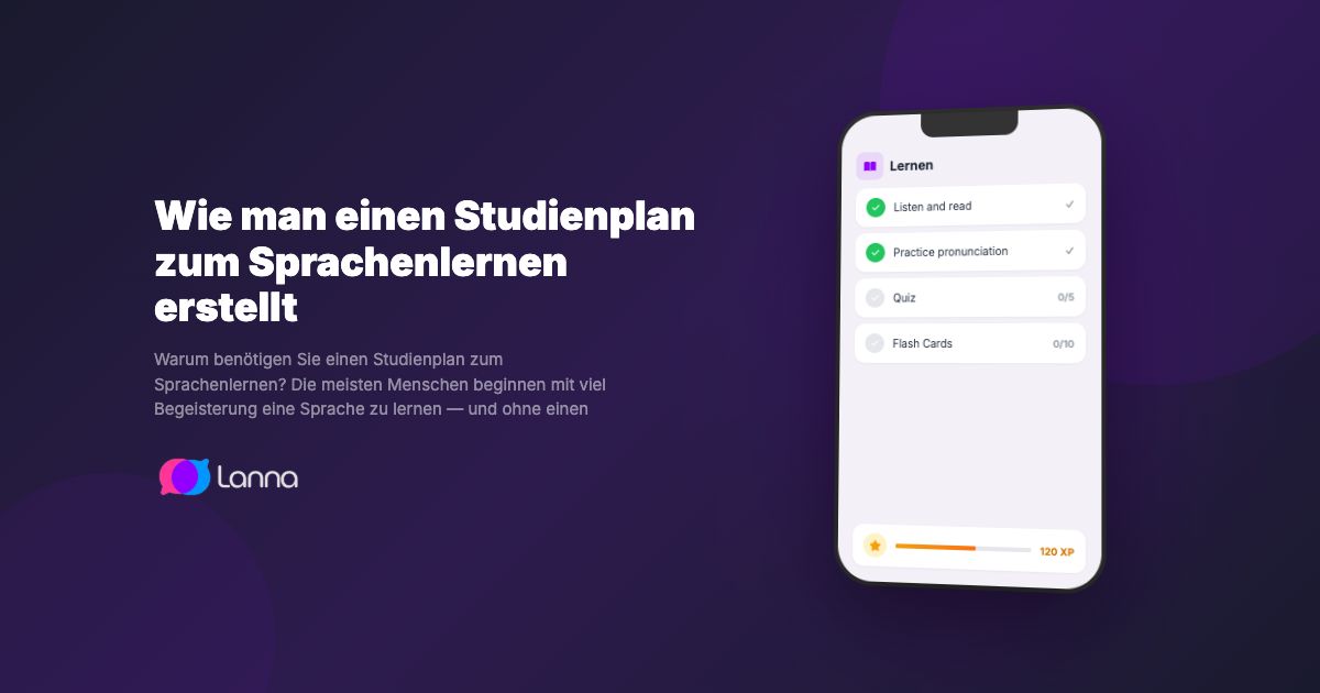 Wie man einen Studienplan zum Sprachenlernen erstellt