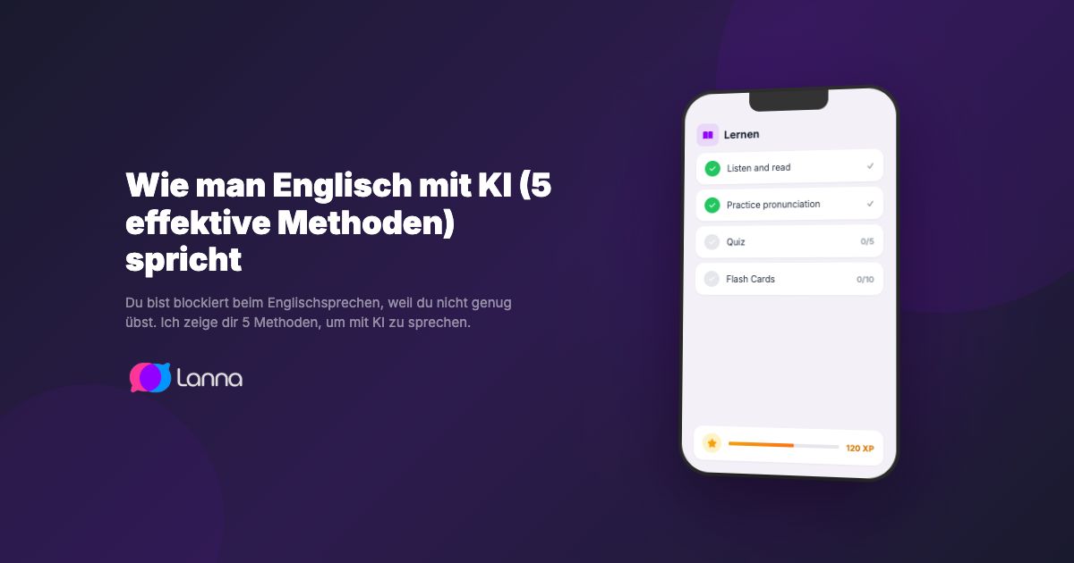 Wie man Englisch mit KI (5 effektive Methoden) spricht